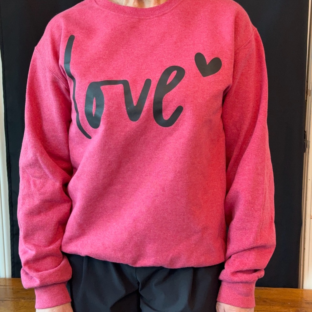 Red, Love Sweatshirt